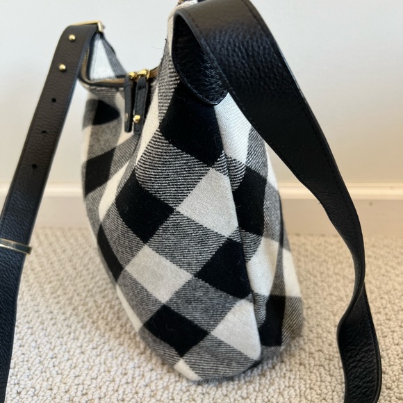 Talbots crossbody satchel style bag buffalo plaid - Picture 9 of 13
